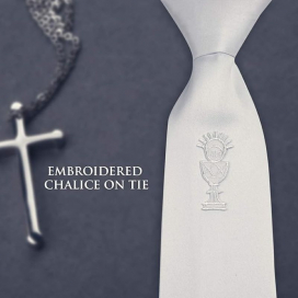 Boy's White Tie w/Chalice Boy's White Tie w/Chalice